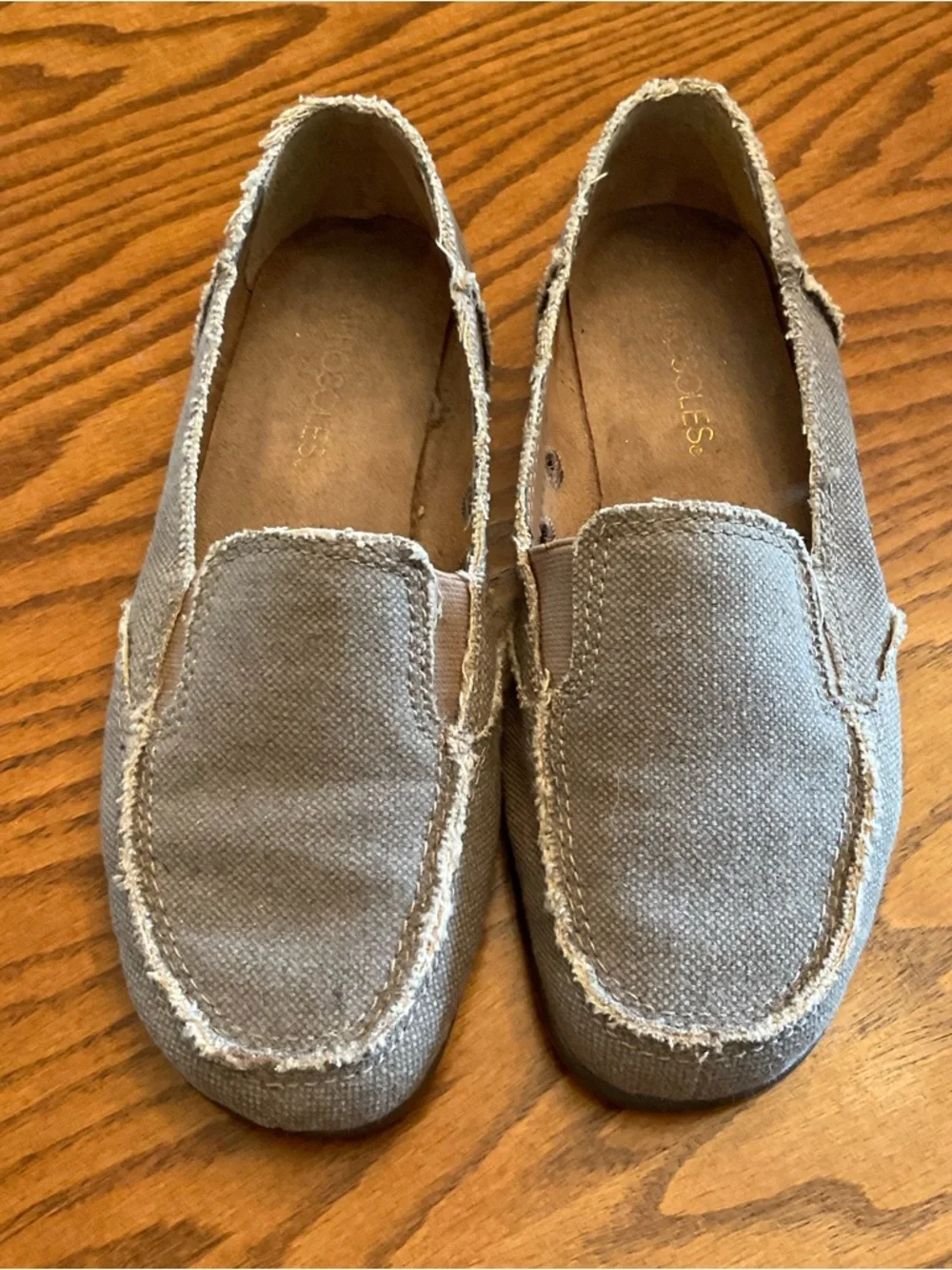 Aerosoles So Soft Canvas Loafers, Tan, Women’s Sz 7
